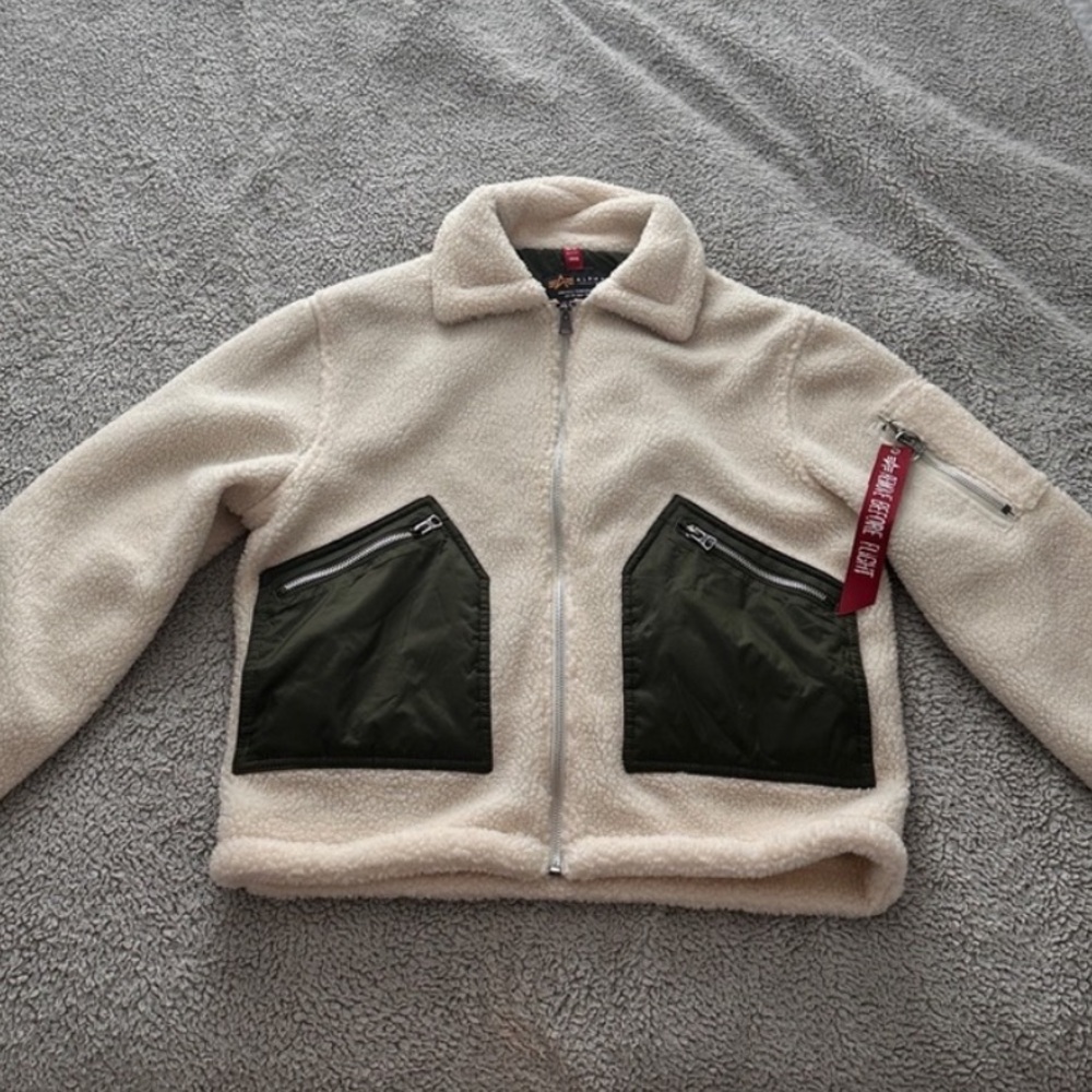 New Alpha Industries Sherpa Utility Jacket XS